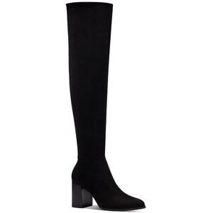 INC Womens Black Cushioned Windee Almond Toe Block Heel Zip-Up Heeled Boots 8 M